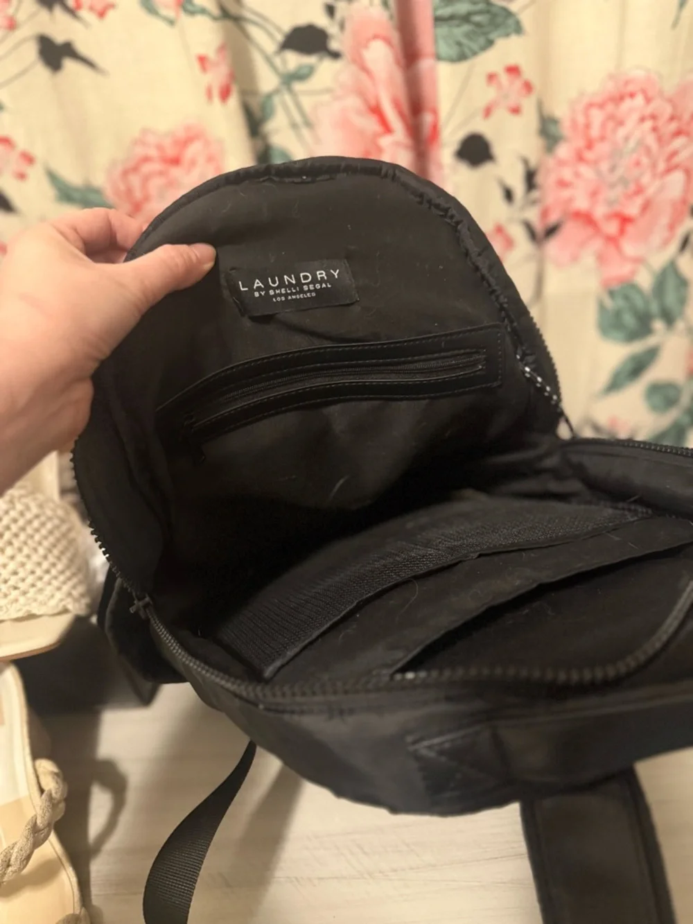 Laundry By Shelli Segal Black Quilted Mini Backpack